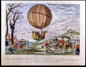 La seconda ascesa nel campo di Nesle di Jacques Charles (1746-1823) il 1 dicembre 1783